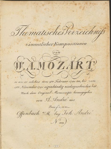 mozart k|mozart catalogue of works.